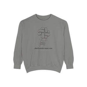 Slack Needs More Ram Crewneck view 2